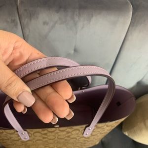 Coach tote and small matching wristlet